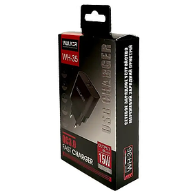 Мережевий зарядний пристрій Walker WH-37 18W Black