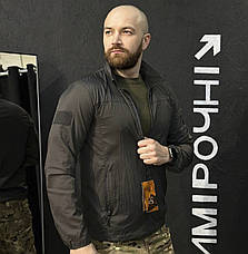 ТОНКА вітровка літня водонепроникна Attam Сіра Розмір M (23957), фото 2