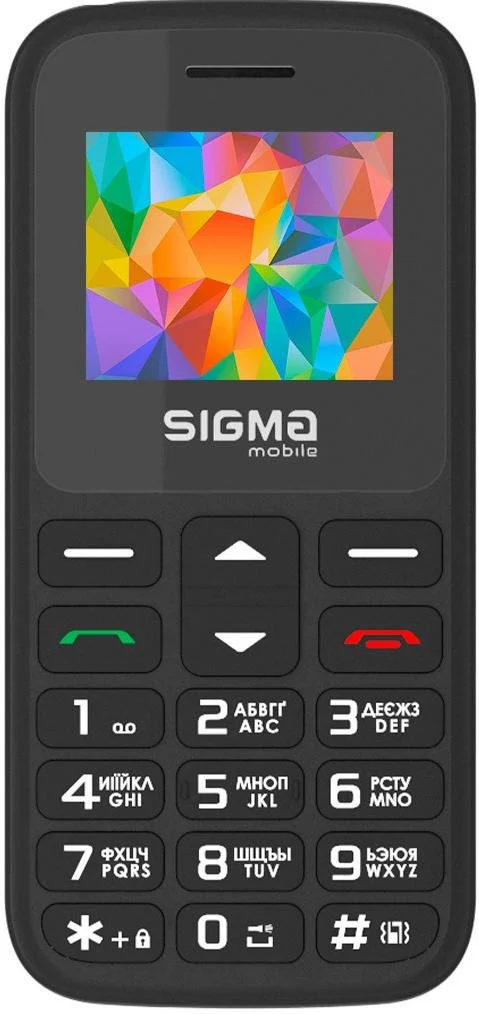 Мобільний телефон SIGMA Comfort 50 HIT 2020 Black (4827798120910)