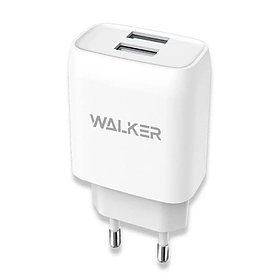 МЗП Walker WH-31 2xUSB/2,1А White Type-C