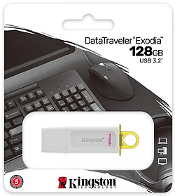Флешка Kingston DataTraveler Exodia 128GB White (KC-U2G128-5R)