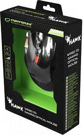Миша Esperanza MX401 Hawk Black/Red (EGM401KR)