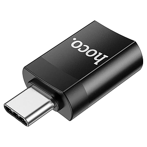 Перехідник Hoco UA17 Type-C to USB-A 3.0 black, фото 1