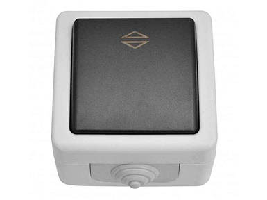 Вимикач електричний прохідний IP54 DEBUT 6507 ТМ LUXEL FG