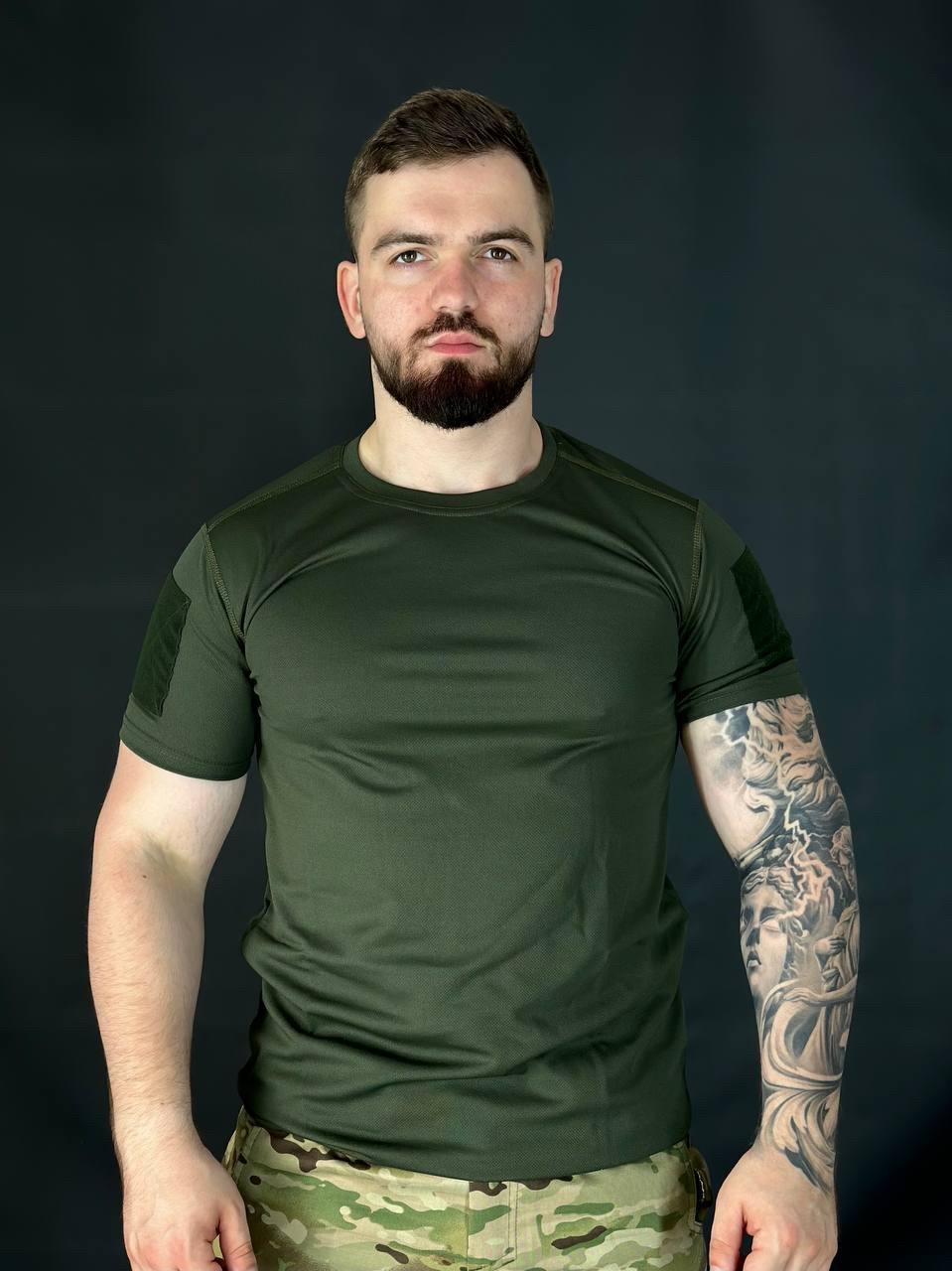 Футболка кул макс з велкро MTP R&M Мультиикам, піксель, олива - фото 1 - id-p2571186648