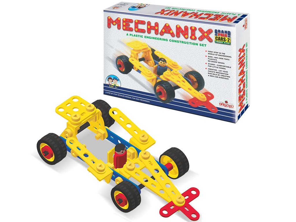 Конструктор поліпропіленовий MECHANIX Авто №2 81 елемент 7 моделей ZEPHYR 02002, фото 1