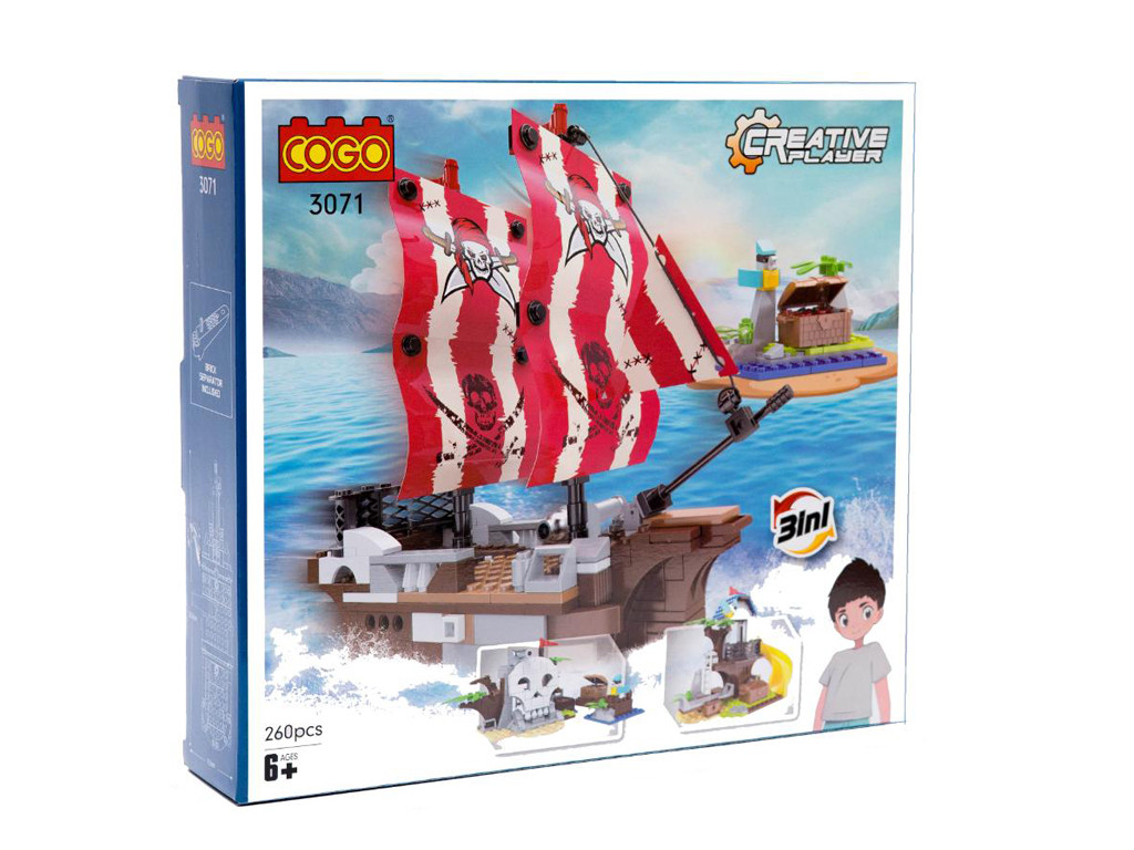 Конструктор Креативність, Піратський острів, 260 деталей 3071, фото 1