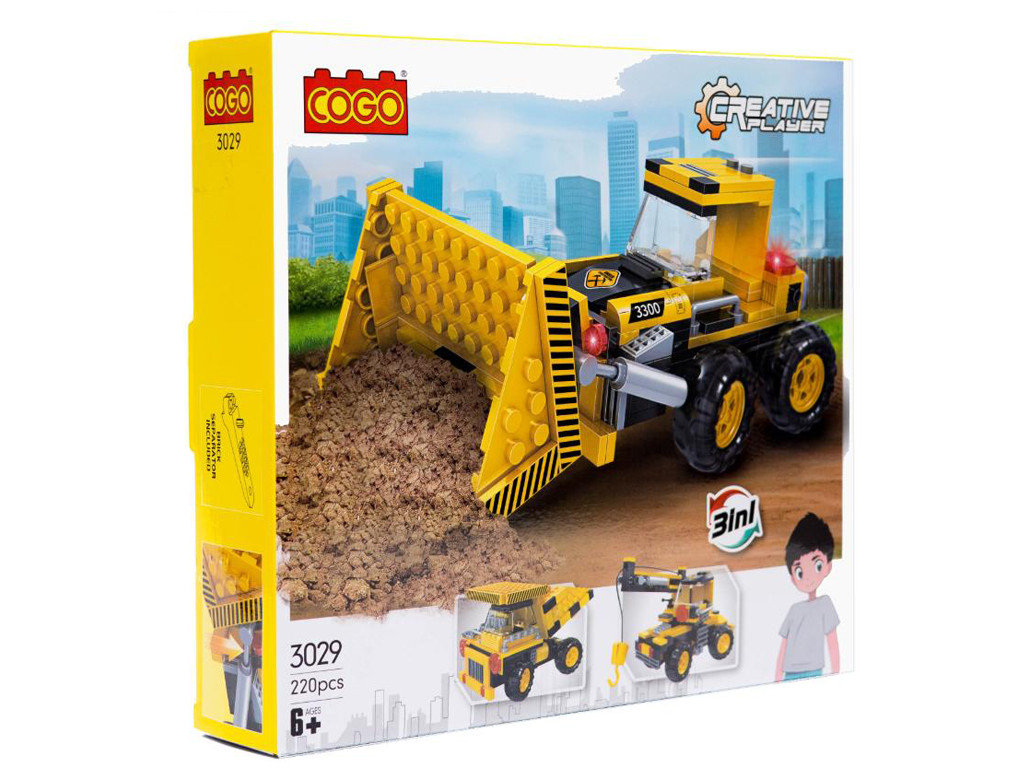 Конструктор Креативність, Бульдозер, 220 деталей 3029, фото 1