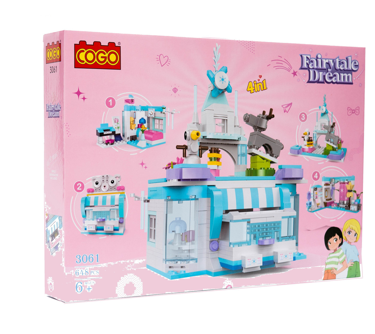 Конструктор Дівчатка, Зимовий будиночок, 648 деталей 3061, фото 1