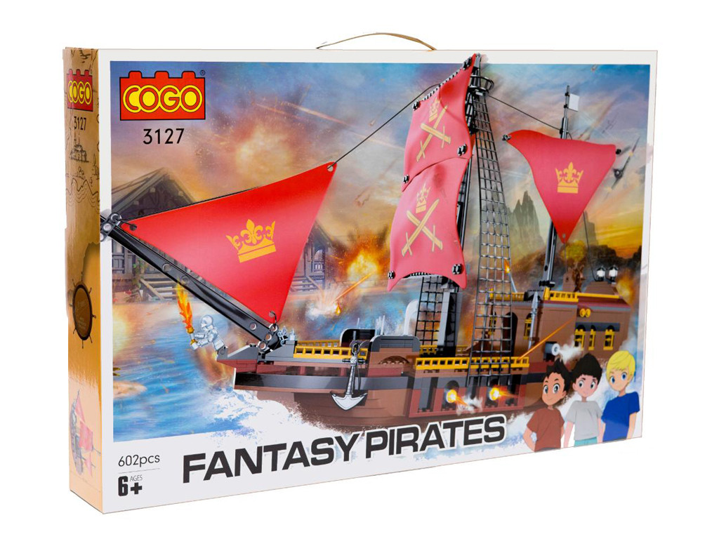 Конструктор Піратські кораблі, Королева, 602 деталі 3127, фото 1