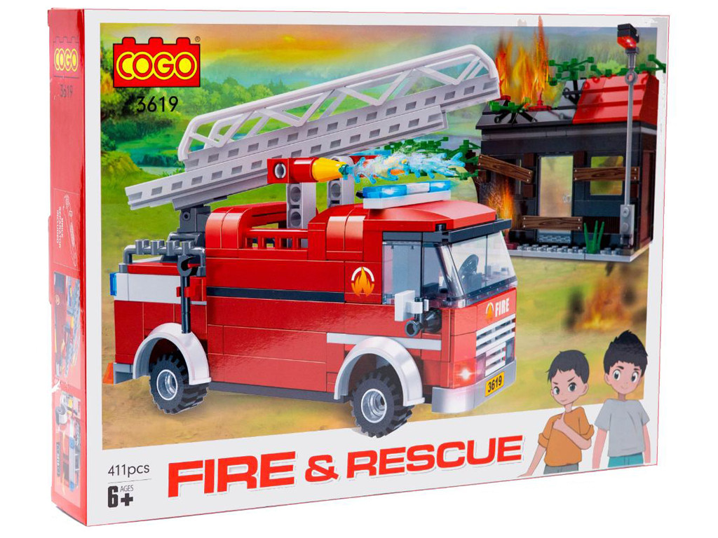 Конструктор Пожежники, Порятунок будиночка, 411 деталей 3619, фото 1