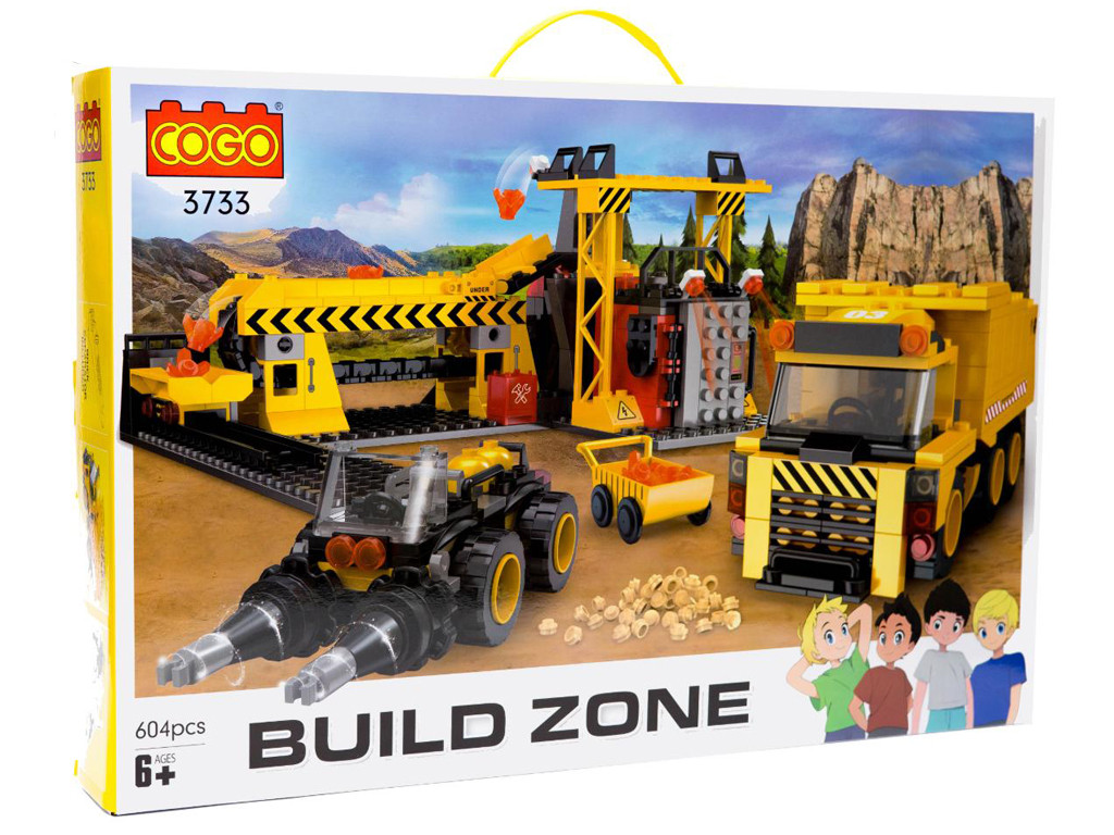Конструктор Будівництво, Будівельна база, 604 деталі 3733, фото 1