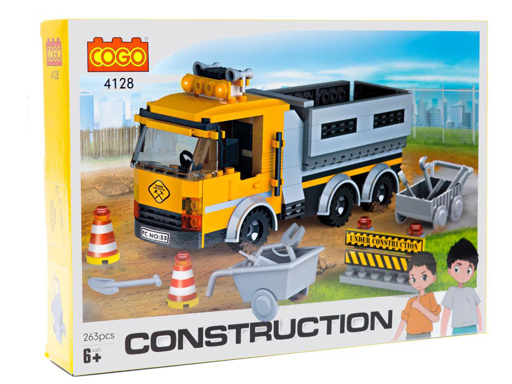 Конструктор Будівництво, Вантажівка, 263 деталі 4128, фото 1