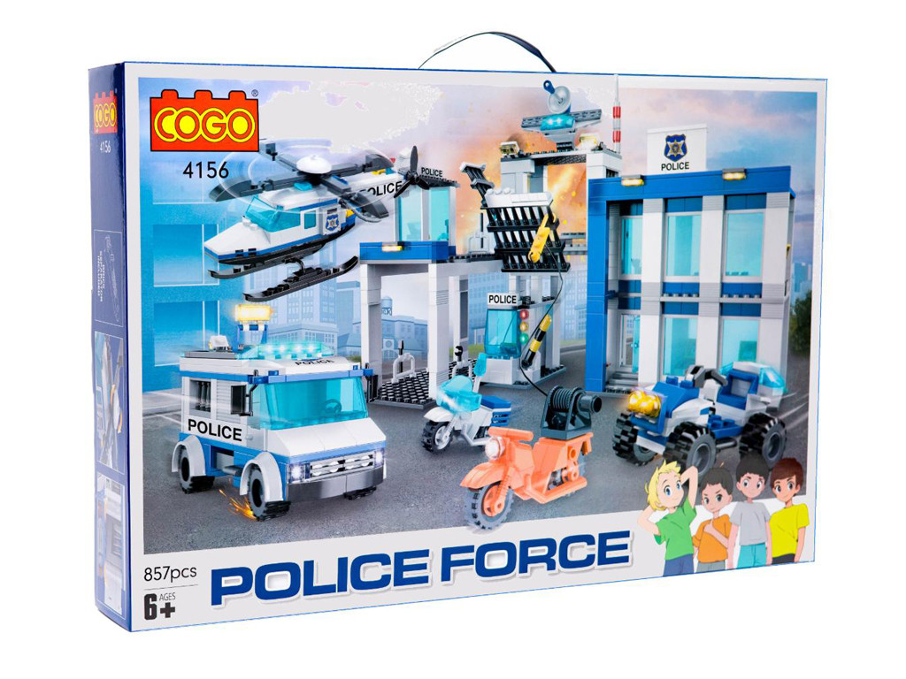 Конструктор Поліція, Відділ поліції, 857 деталей 4156, фото 1