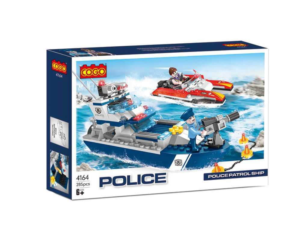 Конструктор Поліція, Патрульний катер, 285 деталей 4164, фото 1
