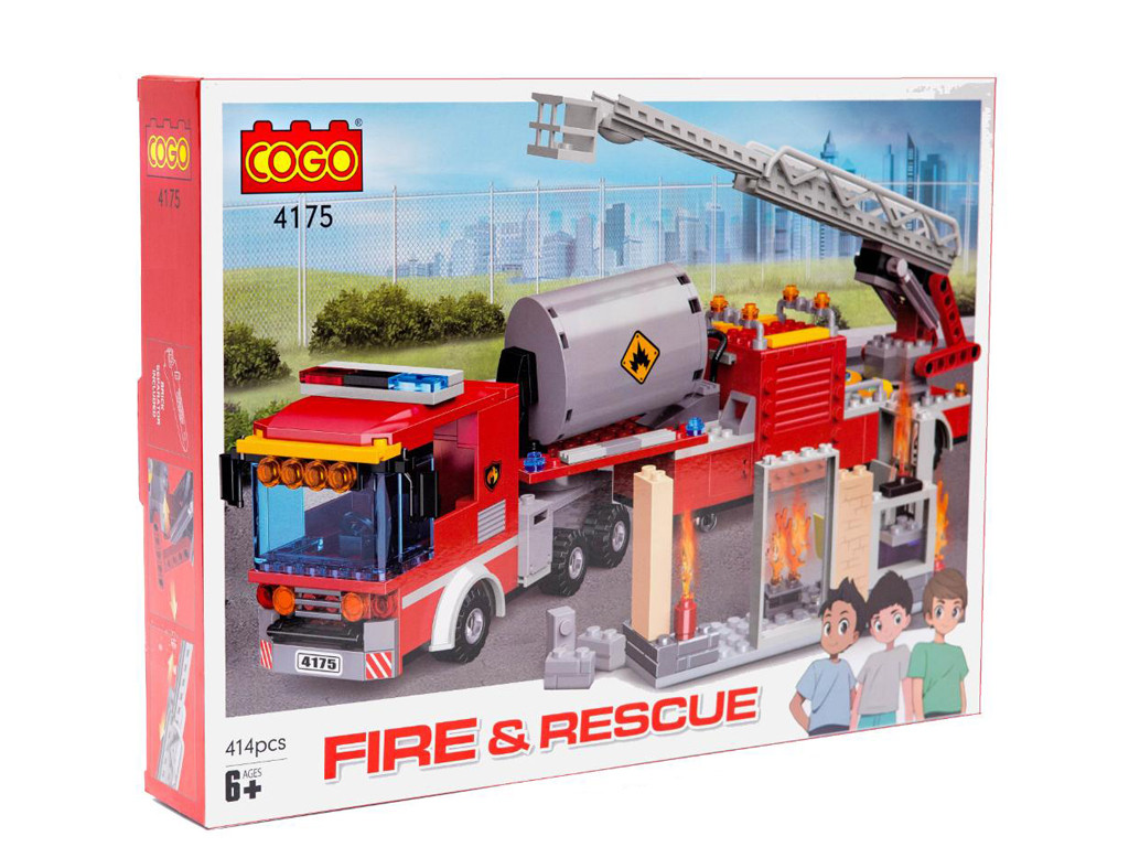 Конструктор Пожежники, Пожежна бригада, 415 деталей 4175, фото 1