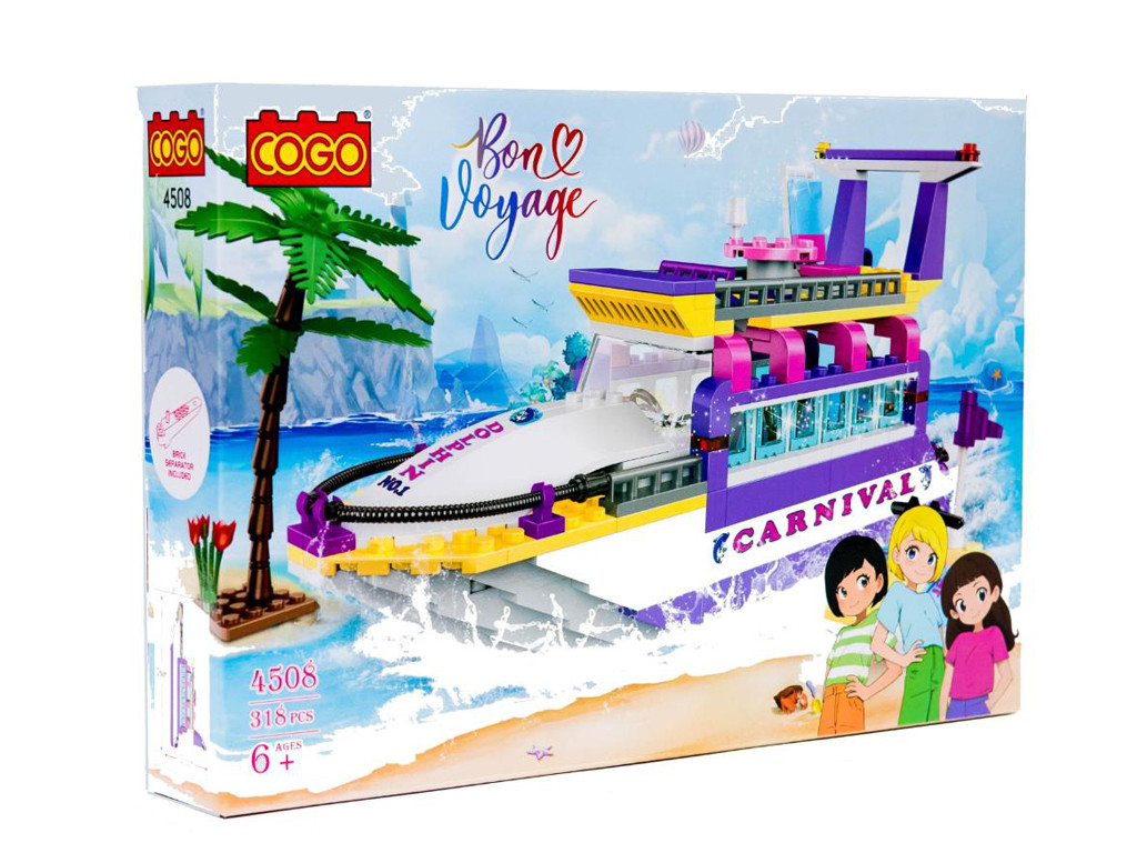 Конструктор Дівчатка, Круїзний лайнер, 318 деталей 4508, фото 1