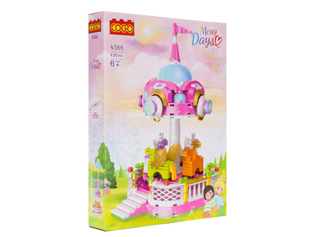 Конструктор Дівчатка, Карусель, 430 деталей 4566, фото 1