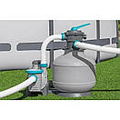 Фільтраційна установка BestWay FlowClear 58486, 9.8 м3/год. Пісочний (піщаний) фільтр для каркасного басейну до 33,2 м3, фото 3
