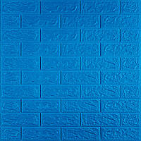 3D панель самоклеюча цегла Синій 700х770х5мм (003-5) SW-00000154