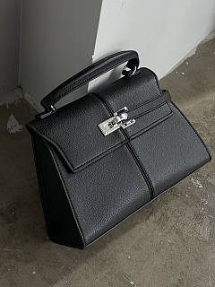 Сумка жіноча JW PEI Elise черний срібло Big size 27см