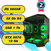 Ігровий комп'ютер AMD Ryzen 5 9600X + 32Gb DDR5 + SSD 1 Tb + RTX 5070 12Gb
