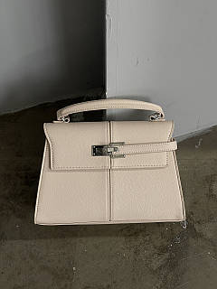 Сумка жіноча JW PEI Elise Small size 19см Бежевий+срібло