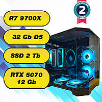 Ігровий комп'ютер AMD Ryzen 7 9700X + 32Gb DDR5 + SSD 2 Tb + RTX 5070 12Gb