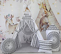 Вігвам для дітей Альбатрос повний комплект із кошиком для іграшок дитячий будиночок ігровий намет вігвами