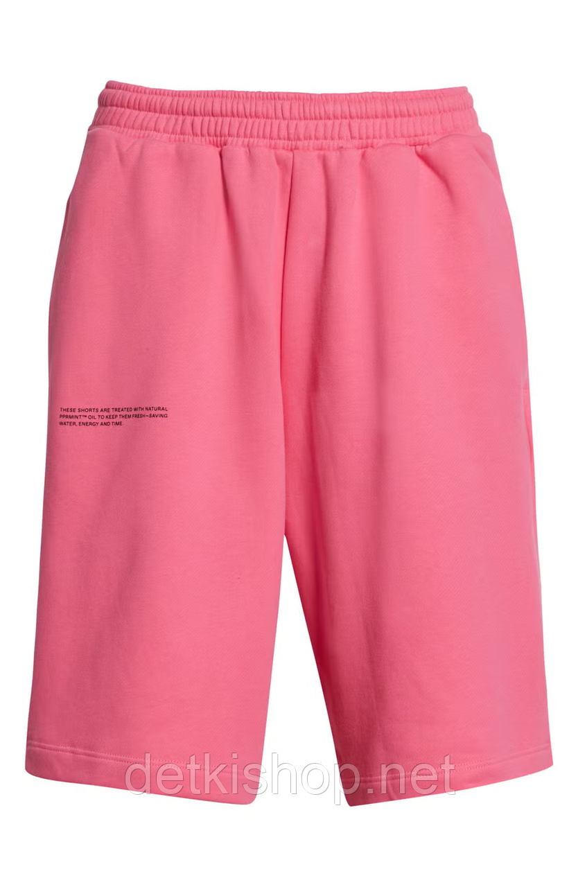 Бавовняні довгі рожеві шорти для дівчинки Pangaia 140-152 см (11-12Y), фото 1