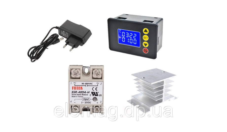 Таймер реле часу Т2310 та твердотільне реле SSR DA-H 40A