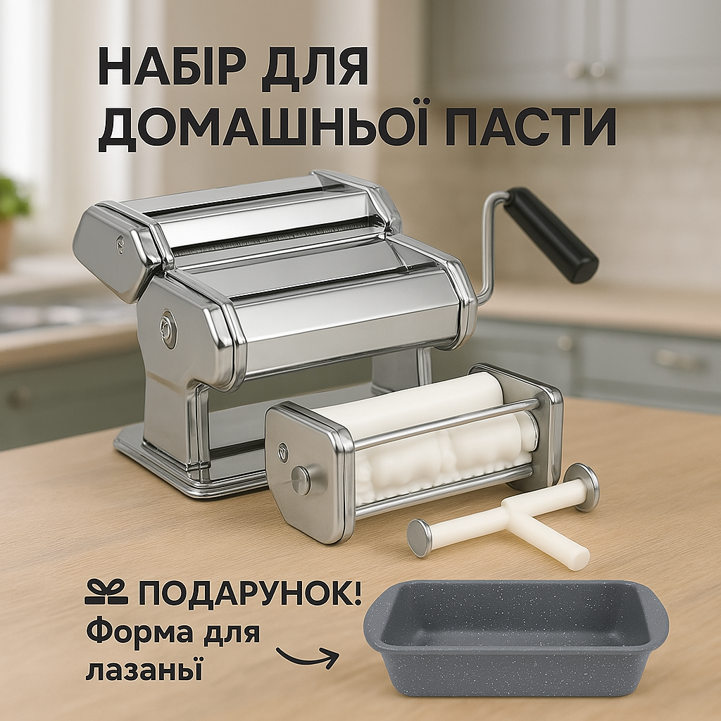 Професійна машинка для приготування Равіолі, Розкатки тіста Локшини 3в1