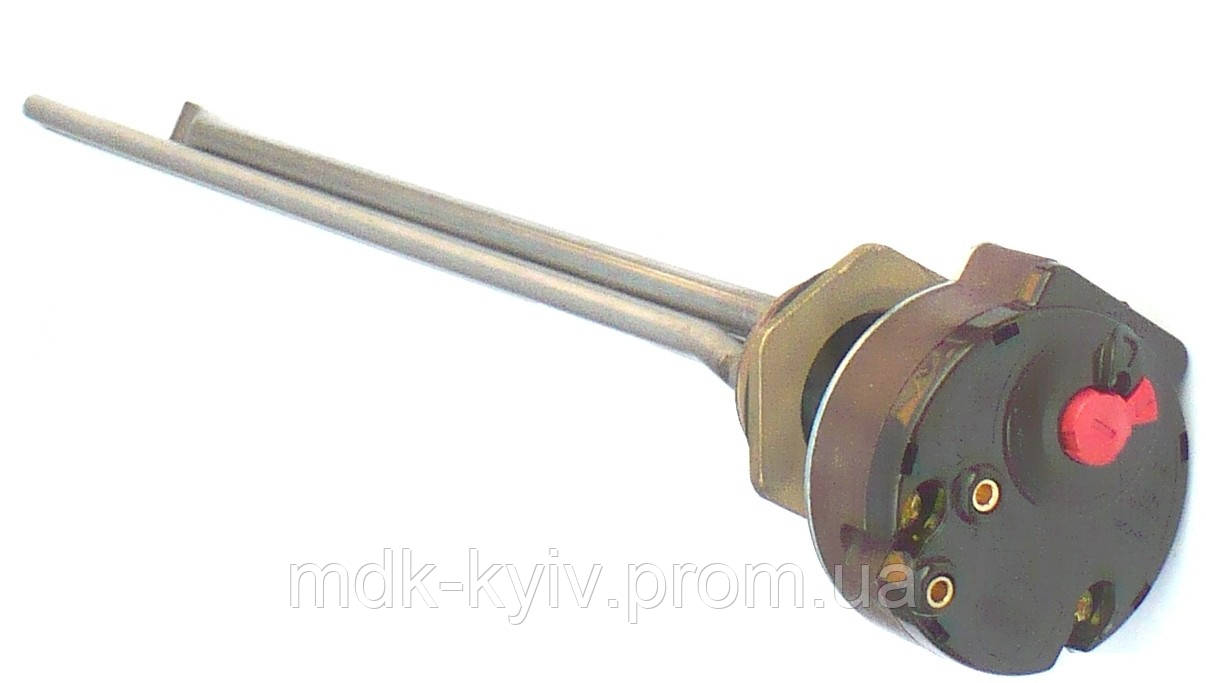 ТЕН 0.5 кВт для алюмінієвого/сталевого радіатора, різь 1" права, гайка латунна вузька, з т/р TBS16A, Туреччина, фото 1