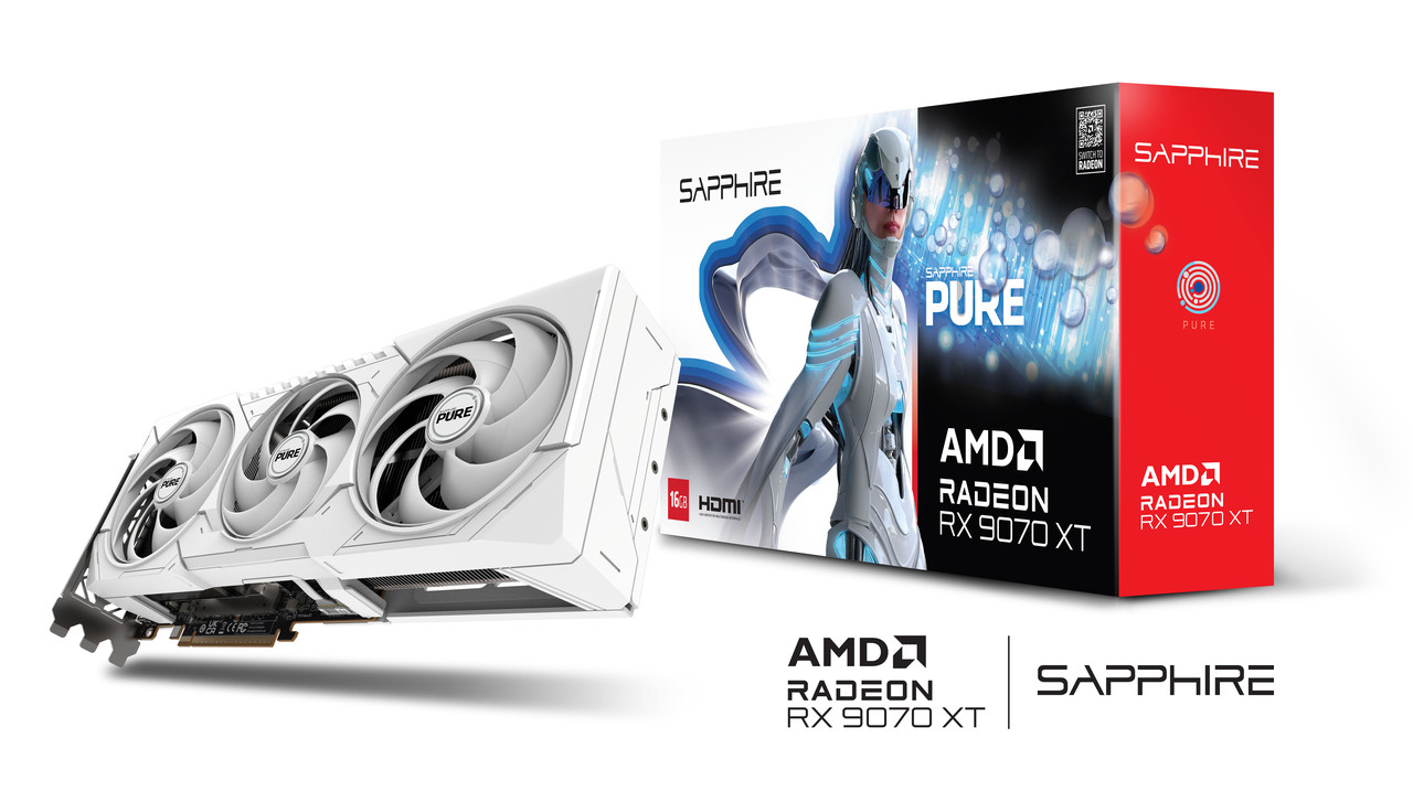 SAPPHIRE Graphic Card Radeon RX 9070 XT 16GB GDDR6 PURE GAMING OC