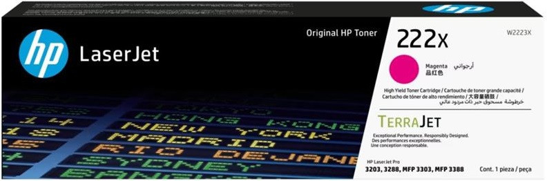 HP Картридж 222X CLJ Pro 3203/3303 Magenta (2500стор)