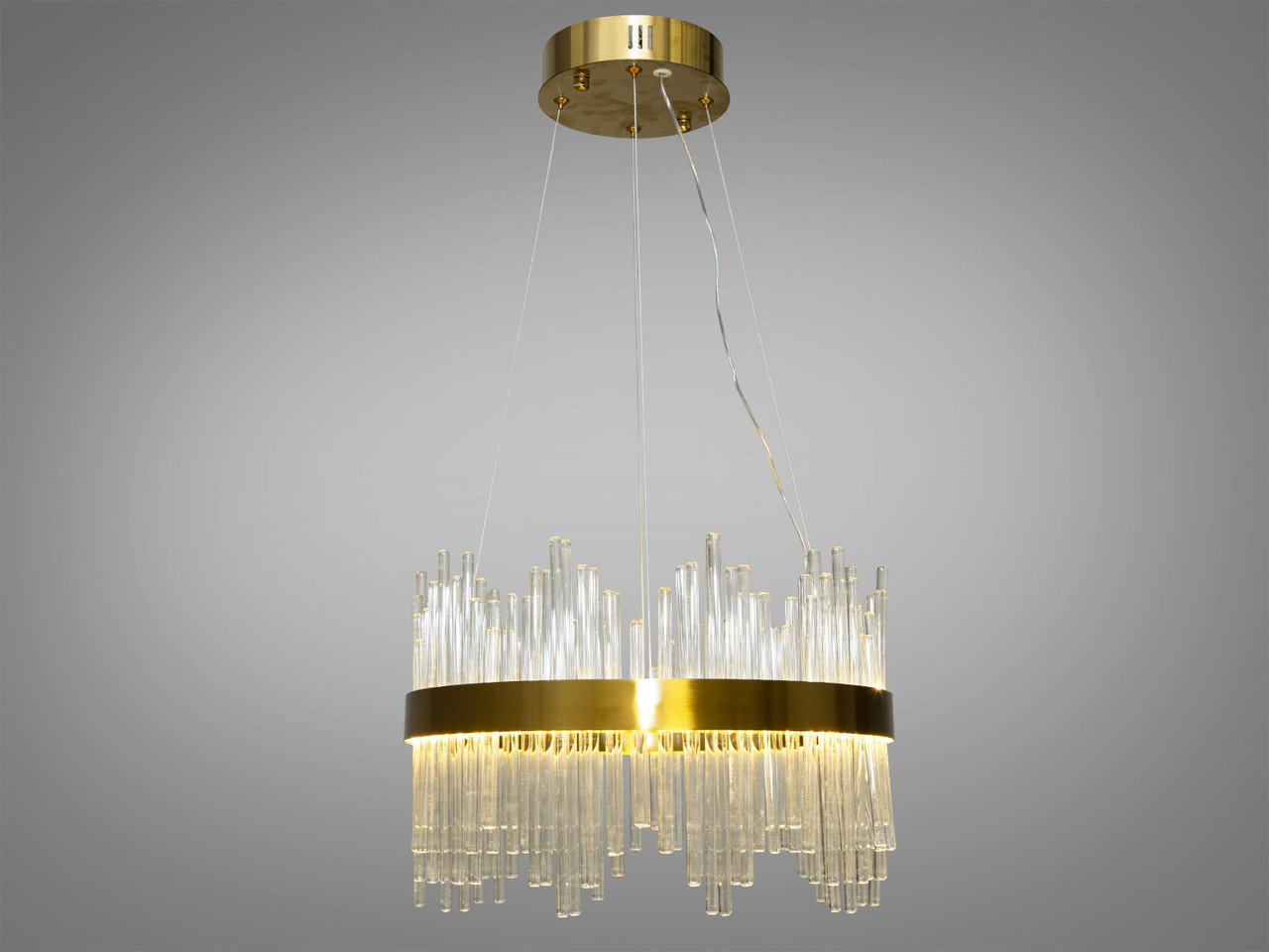 Кришталева світлодіодна люстра, 90 Вт, бронза, фото 1