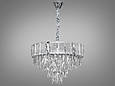 Кришталева люстра на 9 ламп хром, фото 2