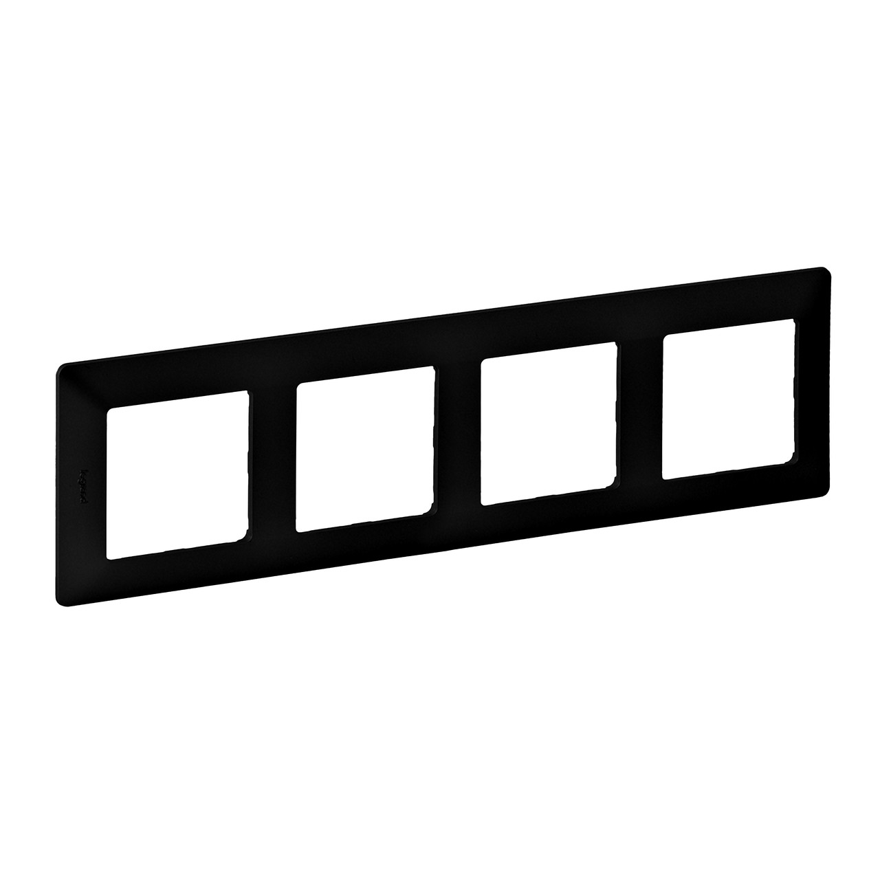 Legrand Рамка 4 пости Valena Life, матовий чорний, фото 1
