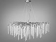 Кришталева люстра Гліцинія на 14 ламп, хром, фото 3