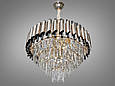 Кришталева люстра, 9 ламп зотлото+чоний хром, фото 2