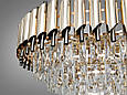 Кришталева люстра, 18 ламп золото + чорний хром, фото 4