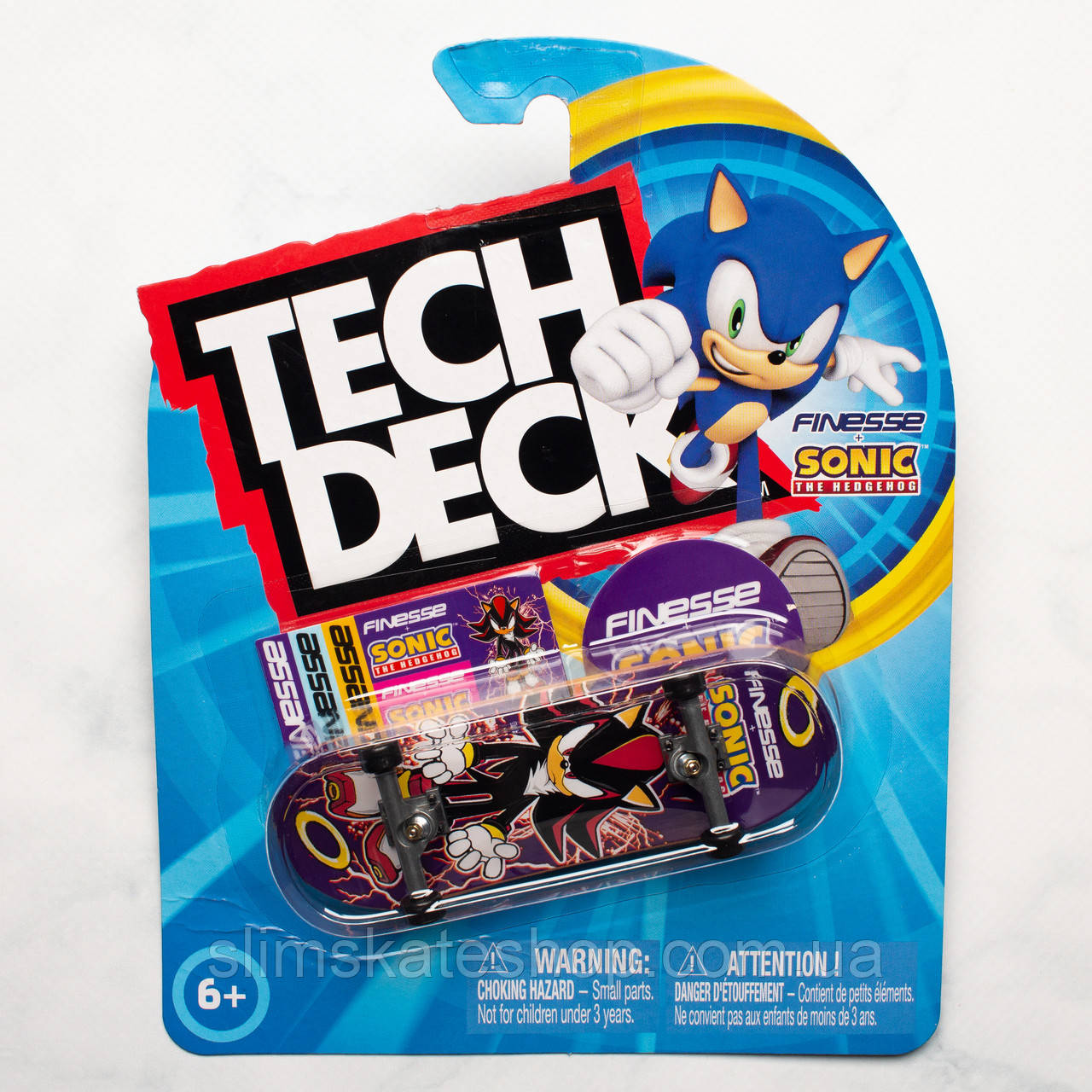 Фінгерборд Tech Deck Finesse + Sonic The Hedgehog Shadow Spin Master - колекційна серія