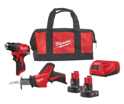 Набір з 2 акумуляторних інструментів M12 BLPP2A-402B (ЗУ+2акк.Х4Ач+сумка)