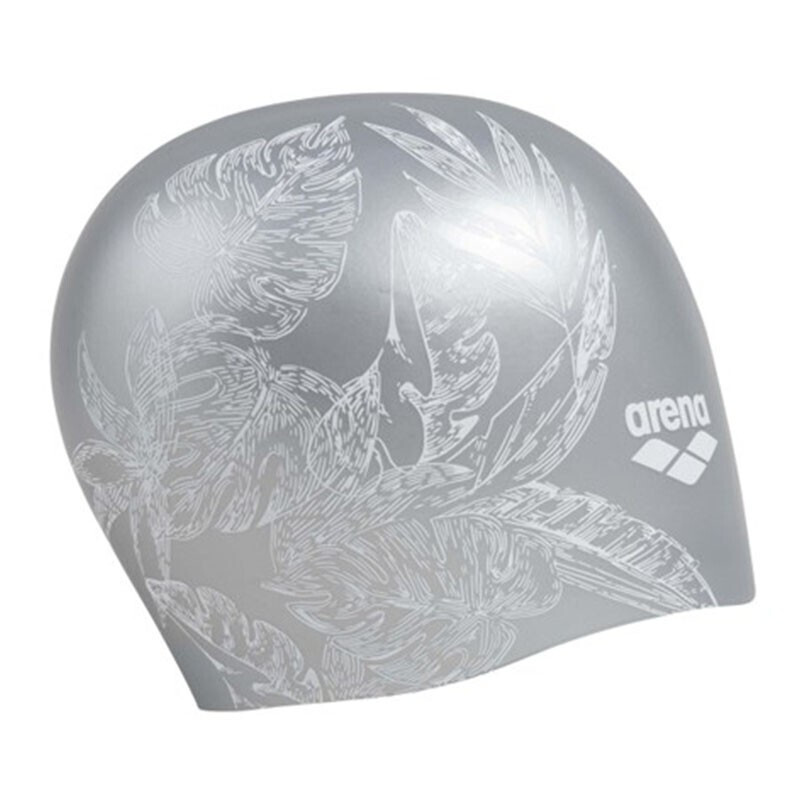Силіконова жіноча шапочка для плавання Arena SIRENE срібляста, фото 1