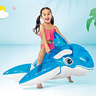 Надувний плотик 152x114 см з ручками для плавання та відпочинку на воді Косатка Intex 58523 Синій, фото 2