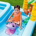 Надувний ігровий центр з басейном 257 х 216 х 84 см і гіркою на 493 л Intex 57161 Пригоди в джунглях, фото 2
