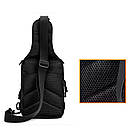 Тактична сумка рюкзак з usb портом Albion 445 військова чорна сумка на плече 7L армійські сумки Albion, фото 4