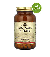 Solgar, Шкіра, нігті та волосся, покращена рецептура з MSM, 120 таблеток