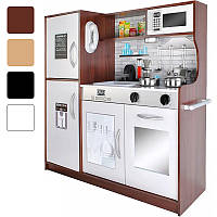 Кухня дерев'яна дитяча Kruzzel звук + світло + аксесуари для дітей R_2506