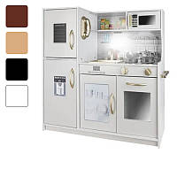 Кухня дерев'яна дитяча Kruzzel звук + світло + аксесуари для дітей R_2506